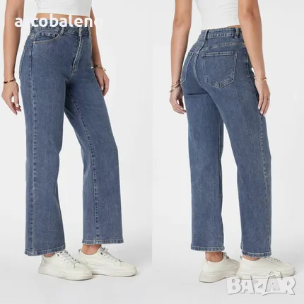 Дамски дънки с висока талия, снимка 2 - Дънки - 49242478