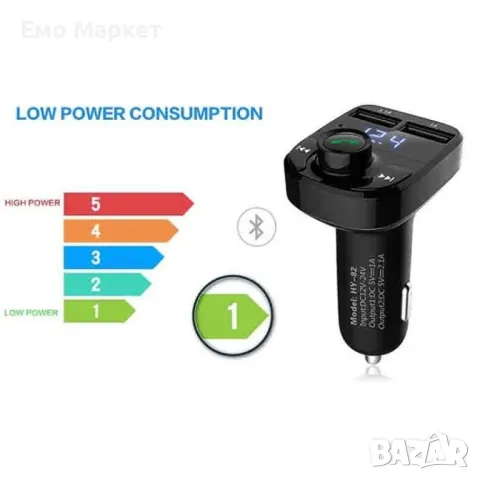 Мощно зарядно хендсфрий и плеър за автомобил с до 32 Gb външна памет, снимка 7 - Аксесоари и консумативи - 48834830