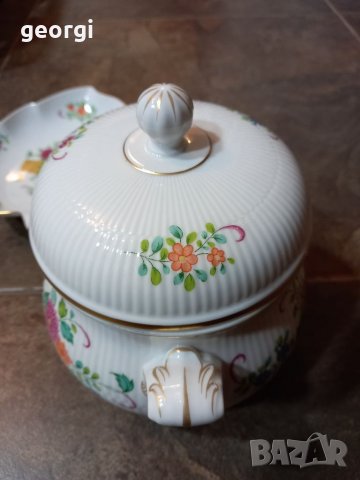 Немско порцеланово плато с бонбониера , снимка 7 - Аксесоари за кухня - 35869949