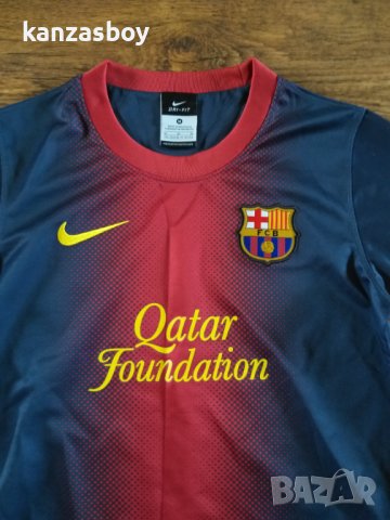 NIKE FC BARCELONA 2012/13 - страхотна юношеска тениска КАТО НОВА, снимка 2 - Детски тениски и потници - 41948535