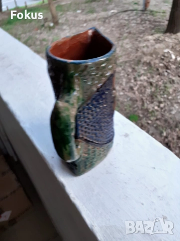 СТАРА КАНА ЧАША ТРОЯНСКА КЕРАМИКА, снимка 4 - Антикварни и старинни предмети - 53486514