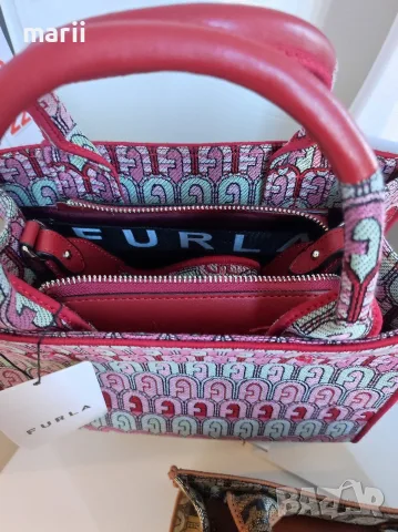 Чанта Furla естествена кожа , снимка 5 - Чанти - 53611318