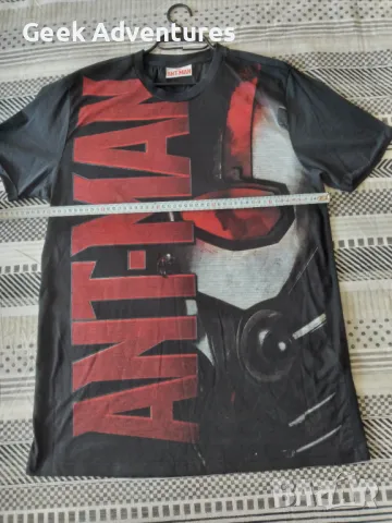 Мъжка Черна Тениска Marvel Ant-Man L T-Shirt Avengers, снимка 3 - Тениски - 50086037