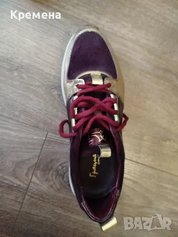 Сникърси естествена кожа, снимка 3 - Маратонки - 49789409