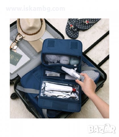 ОРГАНАЙЗЕР ЗА ТОАЛЕТНИ ПРИНАДЛЕЖНОСТИ С КУКА ЗА ЗАКАЧАНЕ - код 2659, снимка 2 - Куфари - 33927740