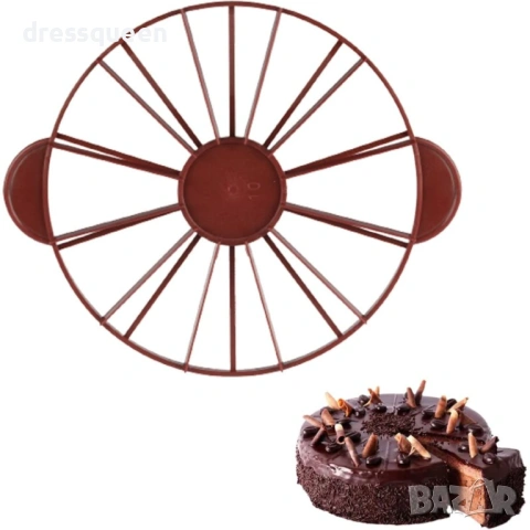 4428 Двустранен разделител за торти и сладкиши-Перфектни порции всеки път, снимка 6 - Форми - 53633467