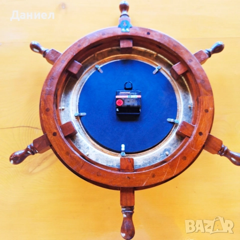 Стенен винтидж часовник с формата на рул. , снимка 6 - Сувенири от дърво - 48436691