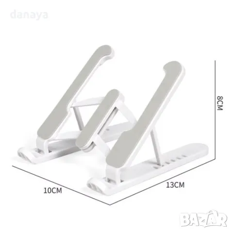 5684 Сгъваема стойка за телефон и таблет регулируема ширина и височина, снимка 5 - Слушалки, hands-free - 49345420