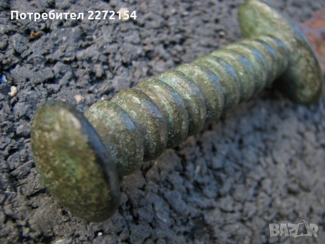 Еничарски ятагановиден нож каракулак, снимка 4 - Антикварни и старинни предмети - 36074952