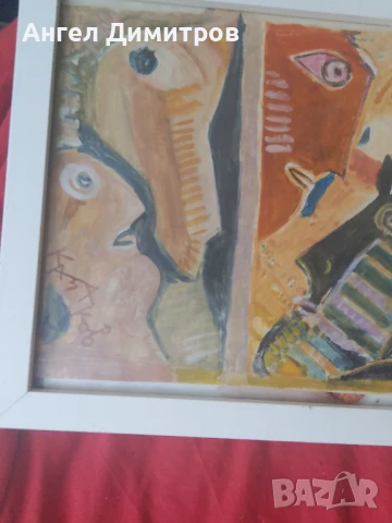 Димитър Казаков Нерон картина смесена техника , снимка 9 - Картини - 51141919