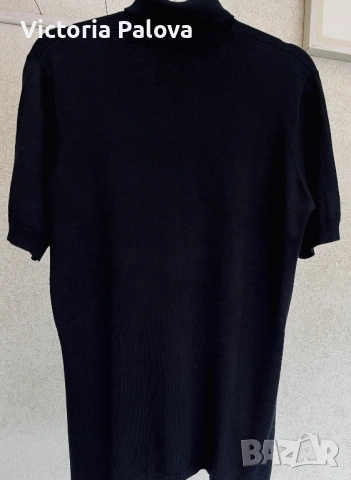 Луксозна копринена блуза с поло яка , снимка 5 - Блузи с дълъг ръкав и пуловери - 53225453