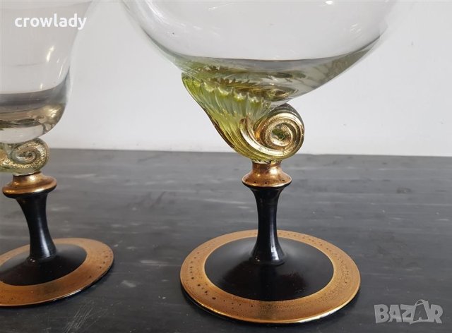 Дизайнерско и авторско Elime ръчно стъкло Мурано Чаша и Купа, снимка 8 - Декорация за дома - 40919496