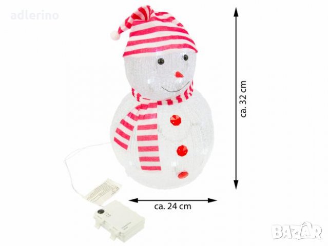 Пластмасов Снежен човек, снежен човек мини, акрил, снимка 8 - Декорация за дома - 34534842