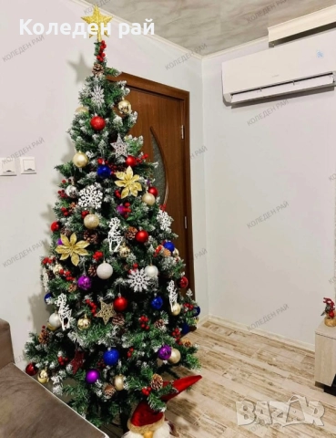 ЕЛХА Горска магия с ТЪНЪК КЛОН, СНЕЖНИ КРАЙЧЕТА, ШИШАРКИ и ПЛОДЧЕТА + подарък, снимка 6 - Декорация за дома - 52344469