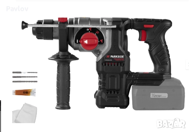 Parkside Performance aкумулаторен перфоратор 3J ; 8Ач, зарядно