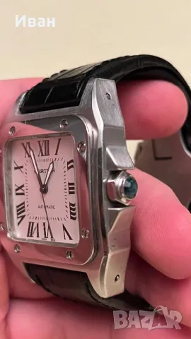 Cartier Santos 100 , снимка 2 - Мъжки - 48599498