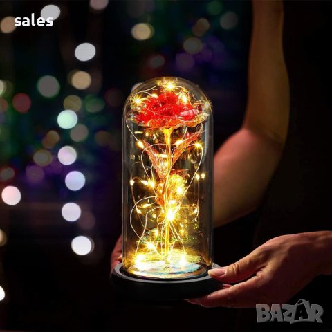 Вечна роза в стъкленица, снимка 4 - Декорация за дома - 41755307