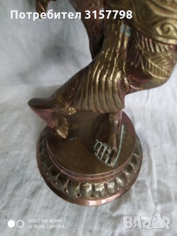 метална статуетка, снимка 2 - Антикварни и старинни предмети - 33889870