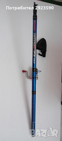 Пръчка за перо с малка макара, снимка 4 - Въдици - 53067274