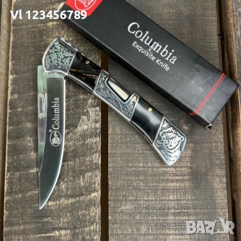 Сгъваем ловен нож COLUMBIA A3159 BLACK -105х237, снимка 5 - Ножове - 52206505