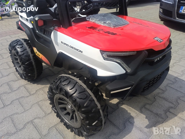 F1 Двуместен акумулаторен джип TURBO 4x4 червен, снимка 2 - Други - 53849966