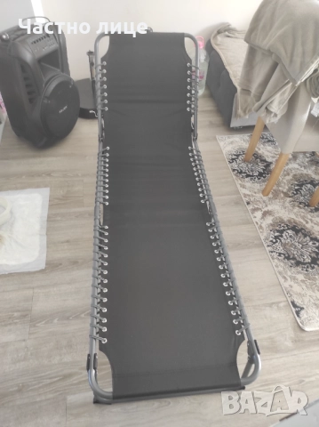 Нови сгъваеми шезлонг, маса и 4 бр. стола, снимка 2 - Градински мебели, декорация  - 52605734