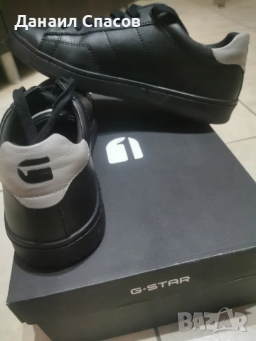 Мъжки кецове G-Star, естествена кожа 