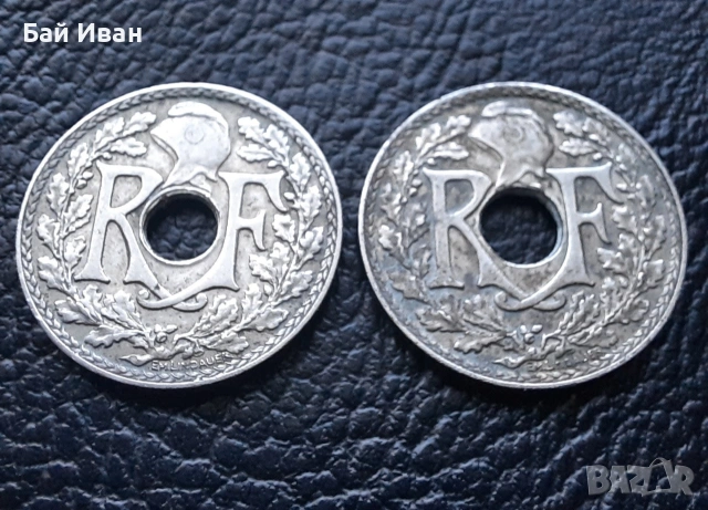 Стара монета 10 сантима 1935 г. и 1936 г.Франция - красиви !, снимка 9 - Нумизматика и бонистика - 42211307