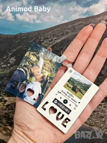 Персонализиран ключодържател Свети Валентин MDF със снимка надпис , снимка 11 - Други - 44403206