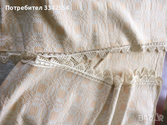 ПОКРИВКА ЗА СПАЛНЯ ЛЕГЛО НАВОТКА ПАМУК ДАНТЕЛА-210 Х 180 СМ, снимка 4 - Покривки за легло - 36283686