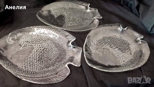 Риби плата релефно стъкло