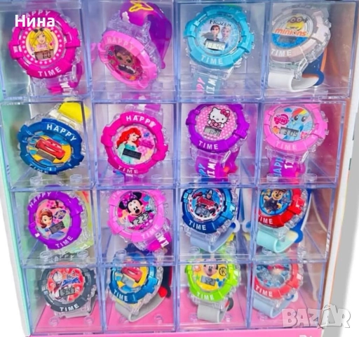 Детски часовник с герои, със звук и светлина 