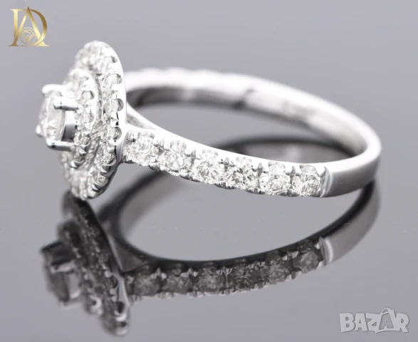 Нов Златен Пръстен с 0.78кт Естествени Диаманти, снимка 4 - Пръстени - 42864057