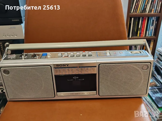 Boombox Sony Cfs-5l, снимка 2 - Радиокасетофони, транзистори - 55791483