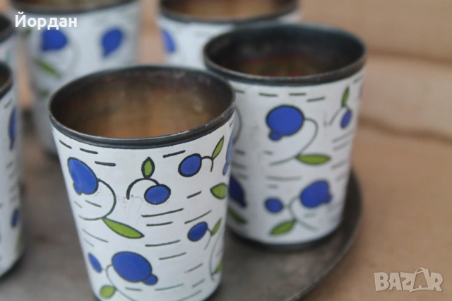 Руски чашки с емайл за водка , снимка 3 - Колекции - 53326601