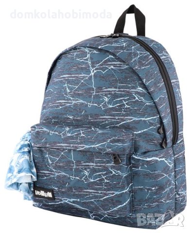 Ученическа раница с подсилен гръб, 2 голямо отделение, джобове, Джоб за телефон,36х15,5х45см