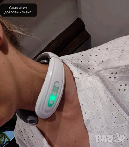 Електромагнитен масажор за врат с USB зареждане , снимка 9 - Масажори - 42497649