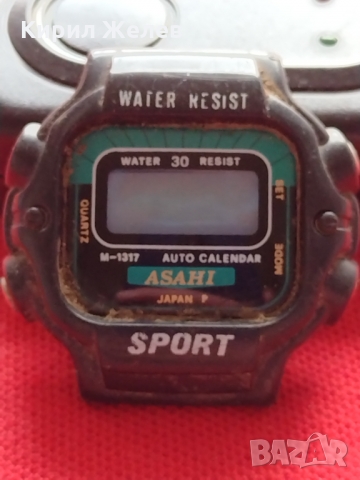 Електронен часовник ASAHI WATER RESIST много красив - 23482