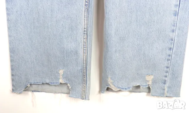 XL Интересни дънки с детайли по крачоли ( с етикет), снимка 2 - Дънки - 50348962