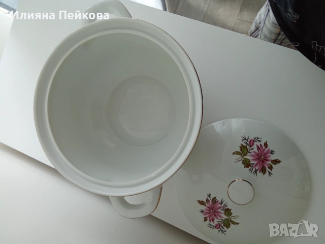 Български порцелан с мотив: "Горски слез", снимка 10 - Сервизи - 53200470