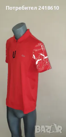 Lacoste Sport Stretch 3/4 Zip  Mens Size 4 - M ОРИГИНАЛ! Мъжка Тениска!, снимка 12 - Тениски - 50220389