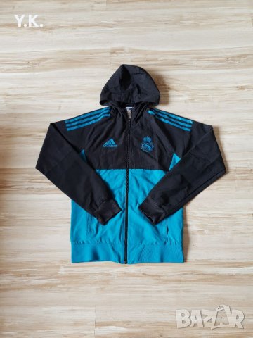 Оригинално мъжко горнище с качулка Adidas Climalite x F.C. Real Madrid / Season 17-18