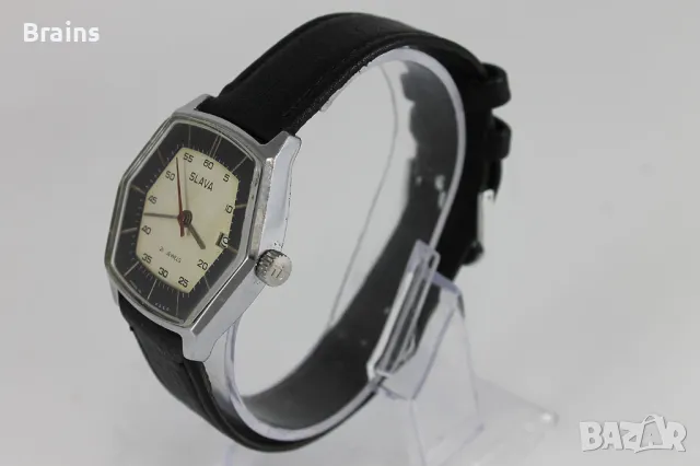 Колекционерски Руски Часовник СЛАВА Шестоъгълен, снимка 5 - Антикварни и старинни предмети - 48406244