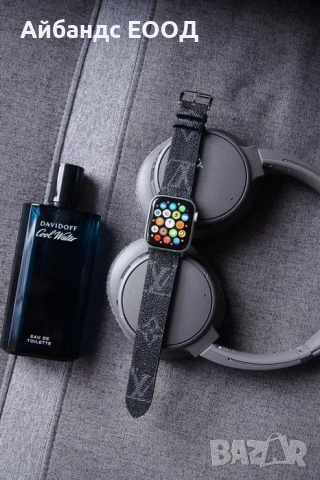 Каишки от ЕКО кожа Louis Vuitton за Apple Watch Ultra/SE/11/10/9/8/7/6/5