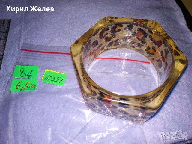 ЕФЕКТНА ФЕШЪН - АРТ ЛЕОПАРДОВА ОКРАСКА ШЕСТОЪГЪЛНА ГРИВНА 10351, снимка 2 - Гривни - 41191820