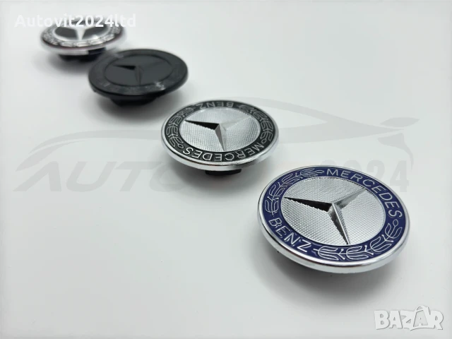 Предна емблема / тапа за преден капак Mercedes-Benz Мерцедес 57мм, снимка 6 - Аксесоари и консумативи - 50741017