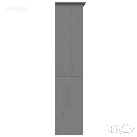 vidaXL Етажерка за книги BODO сива 82x40x173 см бор масив, снимка 5 - Етажерки - 56147263