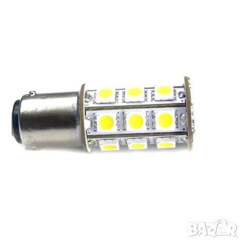 LED крушки BAY15D 12V 6000K 2 броя с бяла светлина, снимка 2 - Аксесоари и консумативи - 55865109