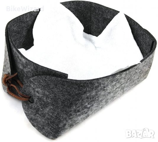 CharmingBoxes кошница за съхранение от филц, памучен плат и кожена каишка20 x 17 x 10 cm НОВА, снимка 3 - Други - 34398266