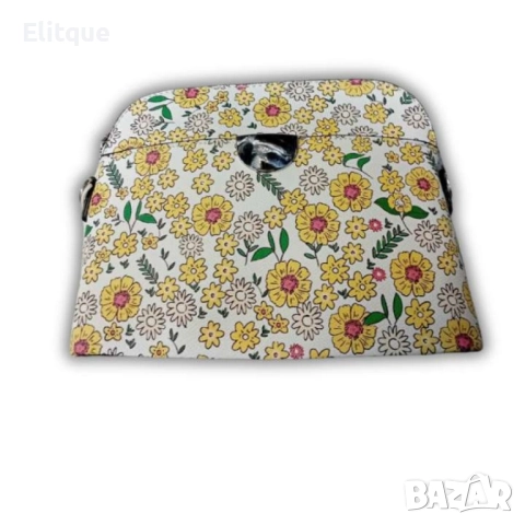 Красива дамска чанта за през рамо на цветя, снимка 6 - Чанти - 52853976